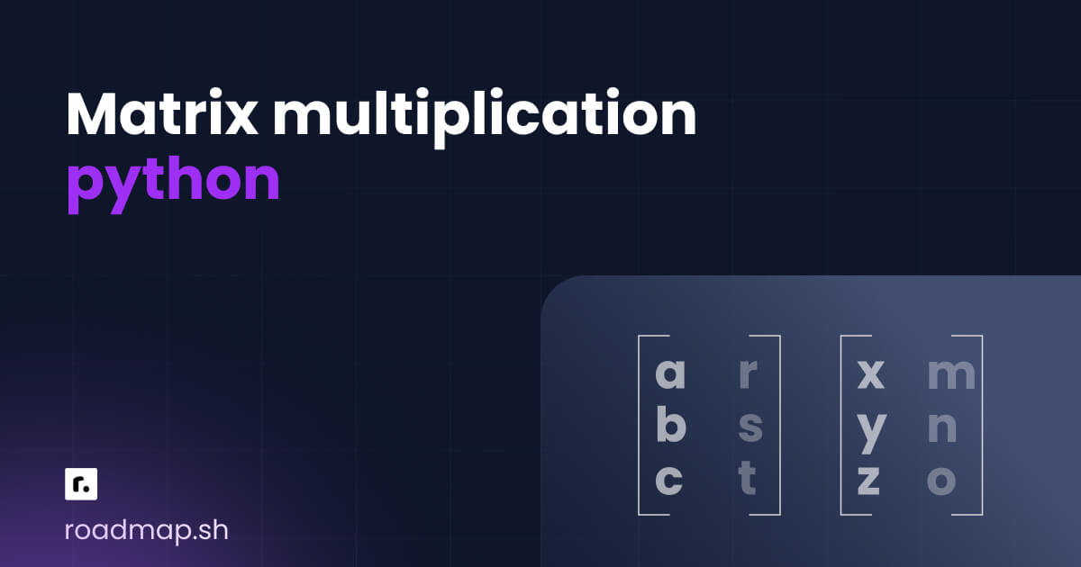Matrix Multiplication Explained
