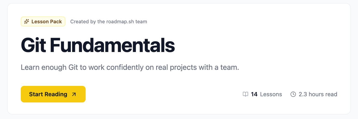Git Fundamentals Lesson Pack